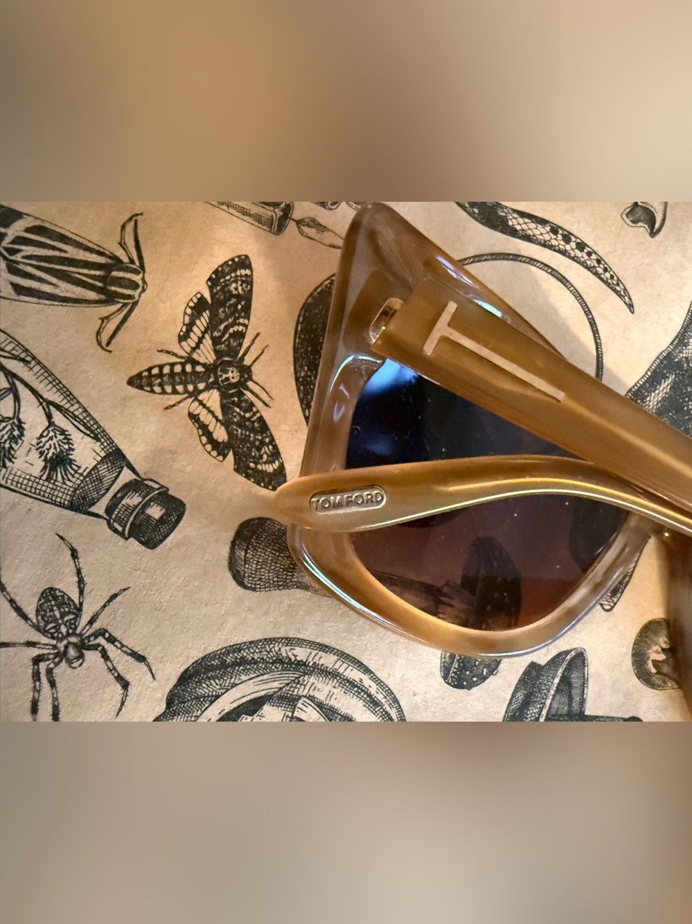 Vintage Tom Ford Caramel Brown 2012 Lana Sunglasses TF280 with Gradient Lenses - Picture 7 of 16